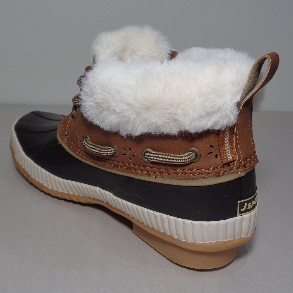 JSport by Jambu Size 6 M MARY Brown Duck Ankle Boots New Women's Shoes - Picture 10 of 16